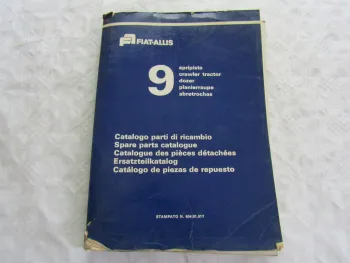 Fiat-Allis Fiatallis Serie 9 Raupe Ersatzteilliste Parts List Catalogo 1975