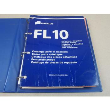 Fiat Allis FL10 Laderaupe Ersatzteilliste Parts List Catalogo Piezas 1976