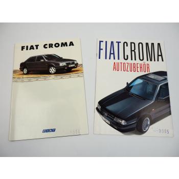 Fiat Croma 2x Prospekt Zubehör 1991