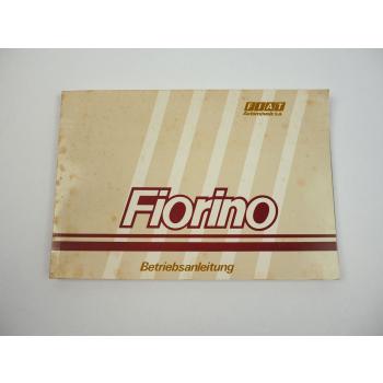 Fiat Fiorino Betriebsanleitung Bedienungsanleitung 1990