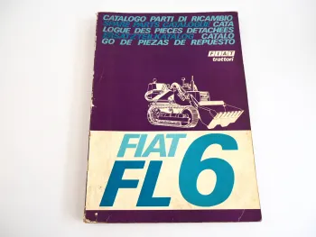 Fiat FL6 Ersatzteilkatalog Spare parts Catalog Catalogo Parti di Ricambio 1969