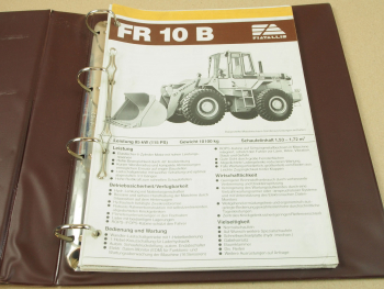 Fiat FR10B Radlader Schulungshandbuch Training Werkstatthandbuch 80er Jahre