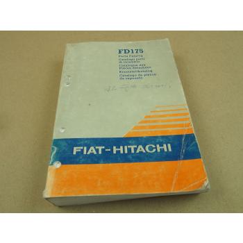 Fiat-Hitachi FD175 Raupe Ersatzteilliste Parts Catalog Parti ricambio 1992