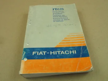 Fiat-Hitachi FD175 Raupe Ersatzteilliste Parts Catalog Parti ricambio 1992