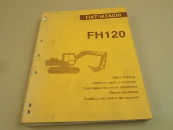 Fiat-Hitachi FH120 Bagger Parts List Parti ricambio Ersatzteilliste 1989 eng/ita