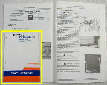 Fiat Hitachi FH220.3 Bagger Betriebsanleitung Bedienungsanleitung Wartung 1994