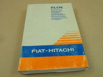 Fiat-Hitachi FL175 Raupe Ersatzteilliste Parts Catalog Parti ricambio 1992