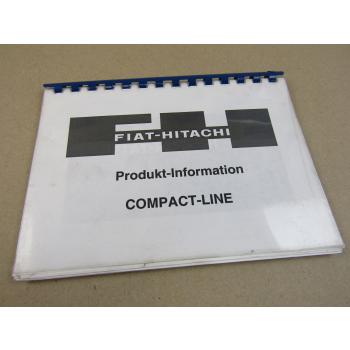 Fiat Hitachi Produkt Information Compact Line Bagger Radlader Kompaktlader 2001