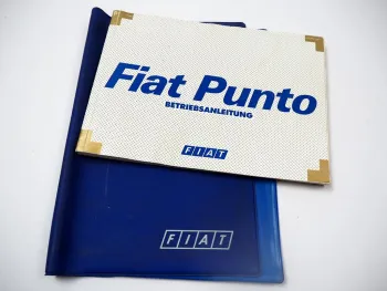 Fiat Punto 176 Betriebsanleitung Bedienungsanleitung mit Bordmappe Juni 1999