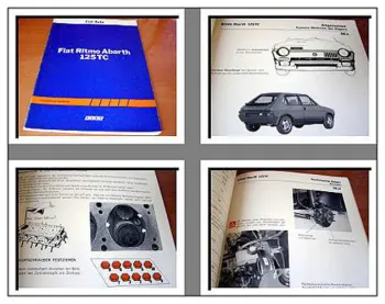 Fiat Ritmo Abarth 125TC Werkstatthandbuch Reparaturanleitung 1981