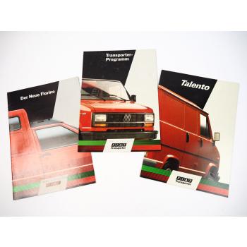 Fiat Talento Fiorino Ducato Transporterprogramm 3x Prospekt 1988/89