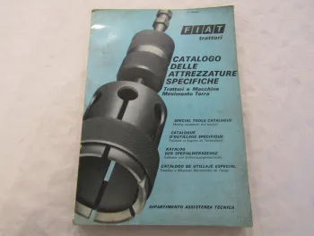 Fiat trattori Spezialwerkzeuge Katalog Special Tools Catalogue 10/1972