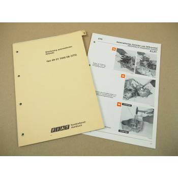 Fiat Uno gamma 89 Tipo Automatikgetriebe CTX Werkstatthandbuch 1990