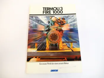 Fiat Werk Termoli3 für Motor FIRE 1000 im Panda Punto Uno Y10 Prospekt 1985
