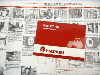Fiatagri Fiat 110-90 Traktor Betriebsanleitung Bedienungsanleitung Schaltplan Wartung