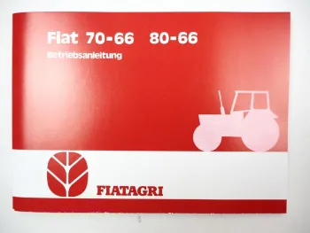 Fiatagri Fiat 70-66 80-66 Betriebsanleitung Bedienung Wartung Schaltplan 1984