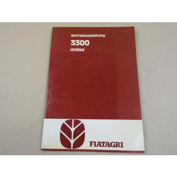 Fiatagri Laverda 3300 Mähdrescher Betriebsanleitung Bedienungsanleitung 1984