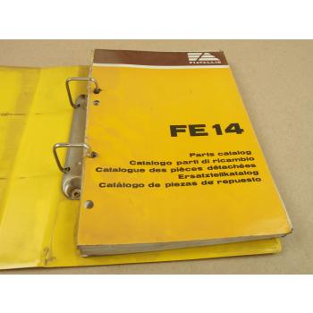 FiatAllis FE14 Hydraulikbagger Ersatzteilliste Parts Catalog Parti ricambio 1982