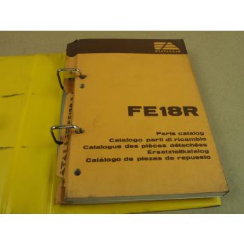 FiatAllis FE18R Bagger Ersatzteilliste Parts Catalog Parti ricambio 1983