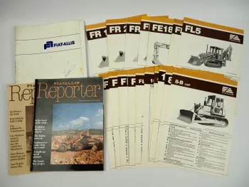 Fiatallis FL FR FD FE Raupenbagger Radlader 19x Prospekt 2x Zeitschrift 1982
