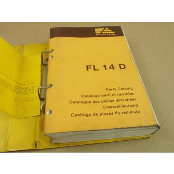 FiatAllis FL14D Laderaupe Ersatzteilliste Parts Catalog Parti ricambio 1986