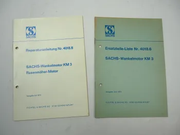 Fichtel Sachs KM 3 Wankelmotor Werkstatthandbuch Reparatur Ersatzteilliste 1973