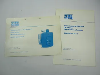 Fichtel Sachs Stamo ST 102 Motor Werkstatthandbuch Reparatur Ersatzteilliste