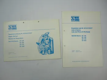 Fichtel Sachs Stamo ST 125 150 175 203 Motor Werkstatthandbuch Ersatzteilliste