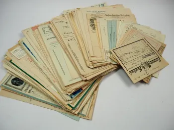 Firmenrechnungen und Belege 1,4 kg Deutschland 1891 bis 1960
