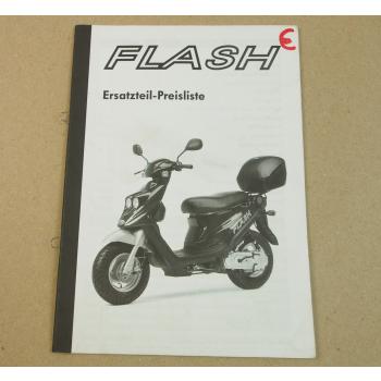 Flash Roller Preisliste Ersatzteilkatalog 01/2002 SI Zweirad Service GMBH