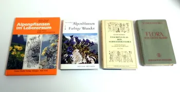 Flora von Deutschland Schweizer Flora Alpenblumen 4 Bücher 1952-1987