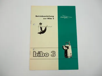 Flygt Bibo3 Tauchpumpe Betriebsanleitung Ersatzteilliste 1963