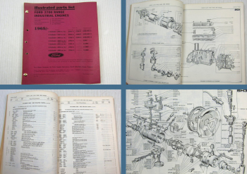 Ford 2700 Industrial Engines illustrated parts list 4 and 6 cylinders 11/1969