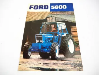 Ford 5600 Traktor Mittelklasse Prospekt Technische Daten Beschreibung 12/1977