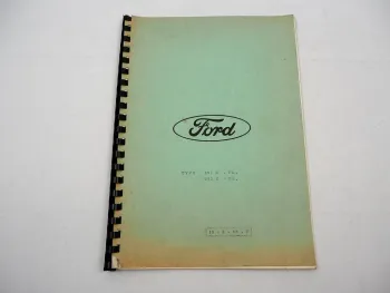 Ford 590E 592E FL. Dieselmotor Engine Ersatzteilliste Parts List 5/1963