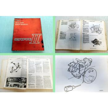 Ford Capri II Car Shop Manual 1976 Werkstatthandbuch in Englisch