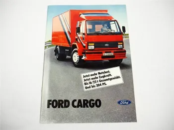 Ford Cargo LKW Kipper Sattelzug 5,6 bis 22t Gesamtgewicht Prospekt 1982