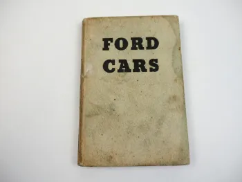 Ford Cars Maintenance and Repair Book Models from 1934, Edition 1957