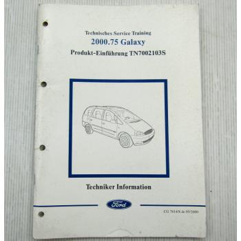 Ford Galaxy Schulungshandbuch Training Service Produkteinführung 05/2000