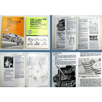 Ford Light Truck Shop Manual 1981 Bronco Econoline E-100 - E-350 F100 - F350