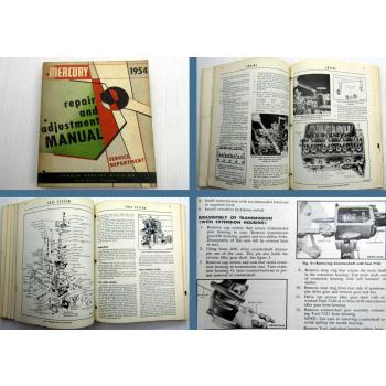 Ford Lincoln Mercury repair and adjustment manual Shop Manual 1954
