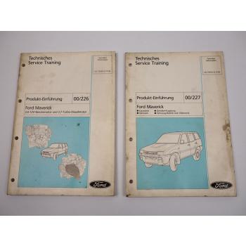 Ford Maverick Produkteinführung Motor 2,4l 2,7l Schulung Werkstatthandbuch 1993