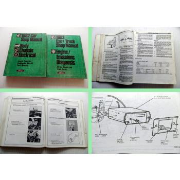 Ford Mercury Lincoln Shop Manual Body Chassis Electrical Engine 1982