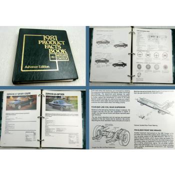 Ford Product Facts Book Cougar Lincoln Marquis Continental Capri Zephyr LYNX 81