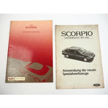 Ford Scorpio 1,8 2,0 2,8 V6 Schulungshandbuch Techniker Information Spezialwerke