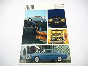 Ford Taunus 12 17 20 M PKW Prospekt Techn. Daten Produktvorstellung 1960er Jahre