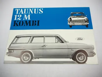 Ford Taunus 12 M P4 Kombi Prospekt Techn. Daten Produktvorstellung 1960er Jahre