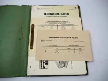 Ford Taunus 12M 15M Werkstatthandbuch Ergänzung 1966 - 1970
