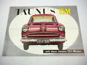 Ford Taunus 15 M G13 PKW Prospekt Technische Daten Produktvorstellung 02/1954