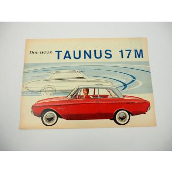 Ford Taunus 17M P3 1500 1700 Prospekt Limousine Turnier 1960er Jahre